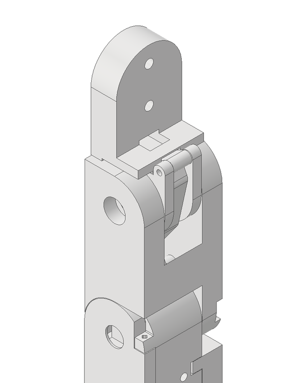 CAD of the index tip with the PIP–DIP link